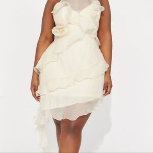 Cream color,Fashion Nova dress. Never worn